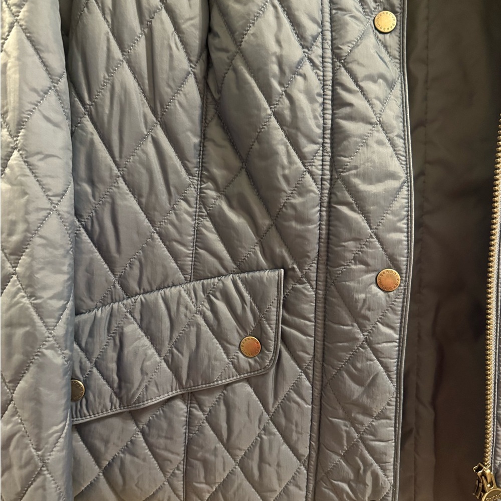 Barbour Blue Quilted Utility Jacket - Picture 3 of 4